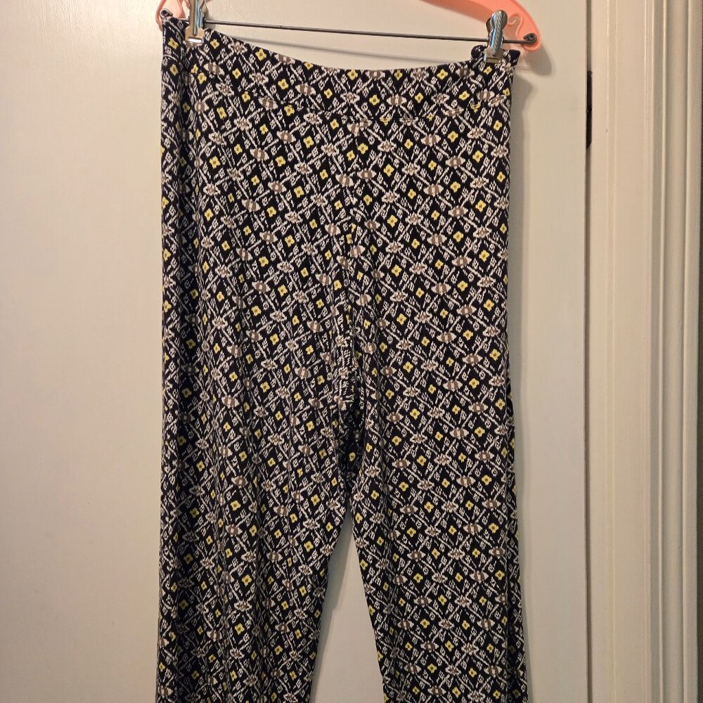J. Jill size L large Wearever Wide Leg Cropped Pants, EUC